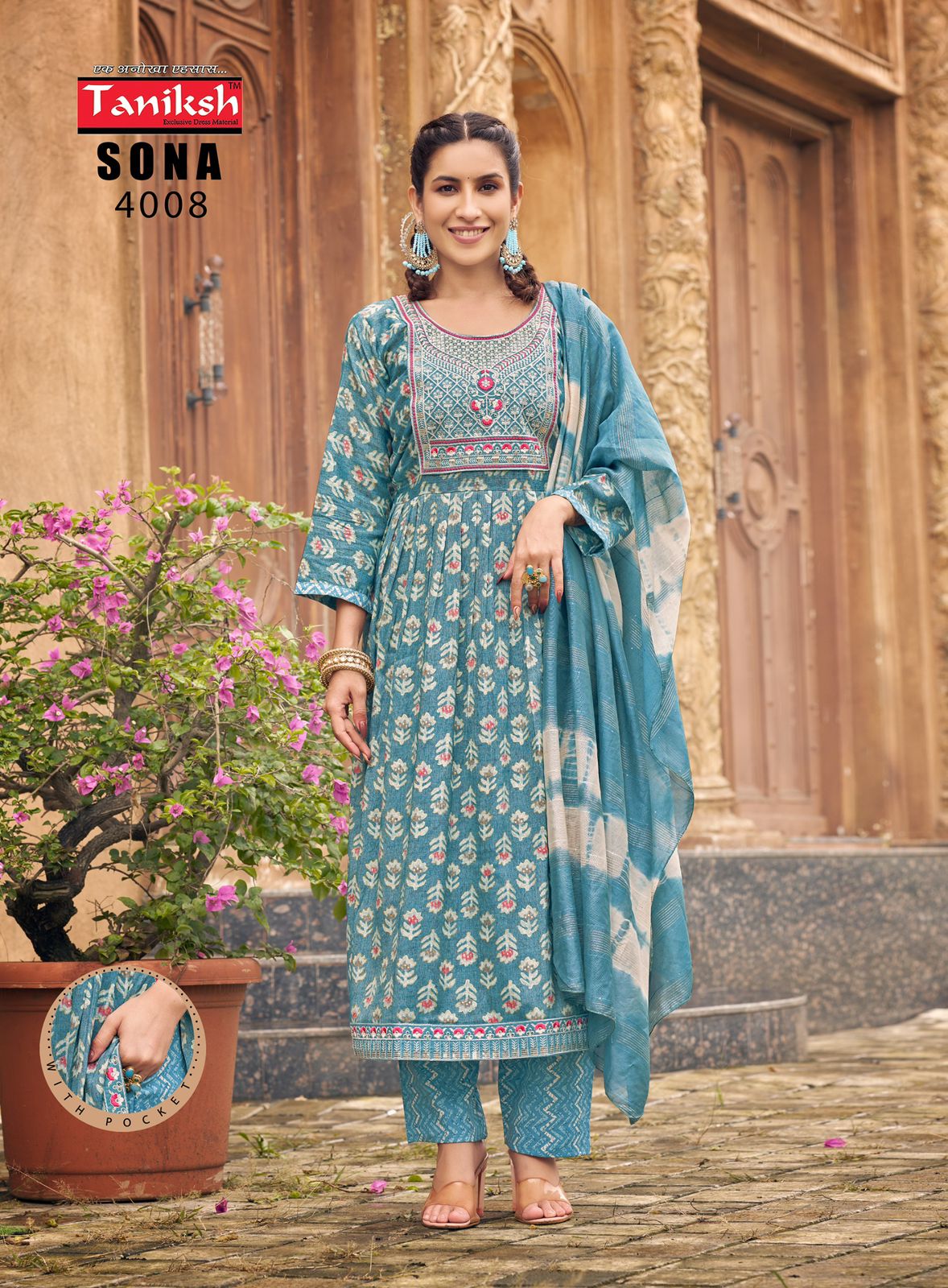 Sona Vol 4 By Taniksh Rayon Printed Kurti With Bottom Dupatta Wholesale Price In Surat
